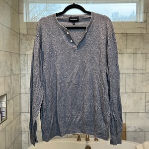 Bonobos blue men’s knit Henley shirt